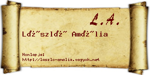 László Amália névjegykártya