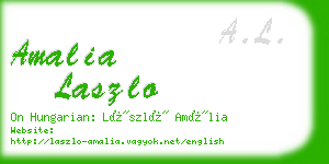 amalia laszlo business card